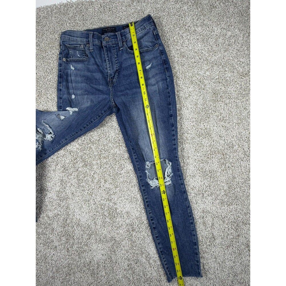 Lucky Brand Bridgette Skinny Jeans Womens 8/29 Distressed Ankle Stretch - Picture 5 of 14